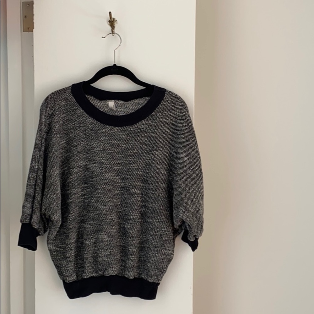Heathered 3/4 sleeve sweater